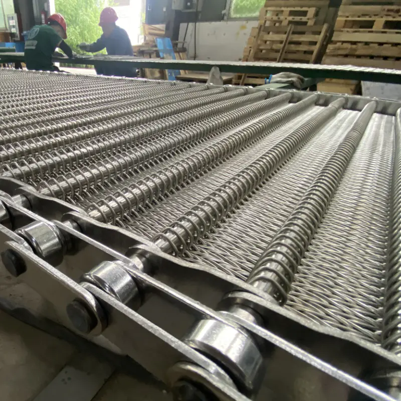 Standard-part tempering furnace mesh belt