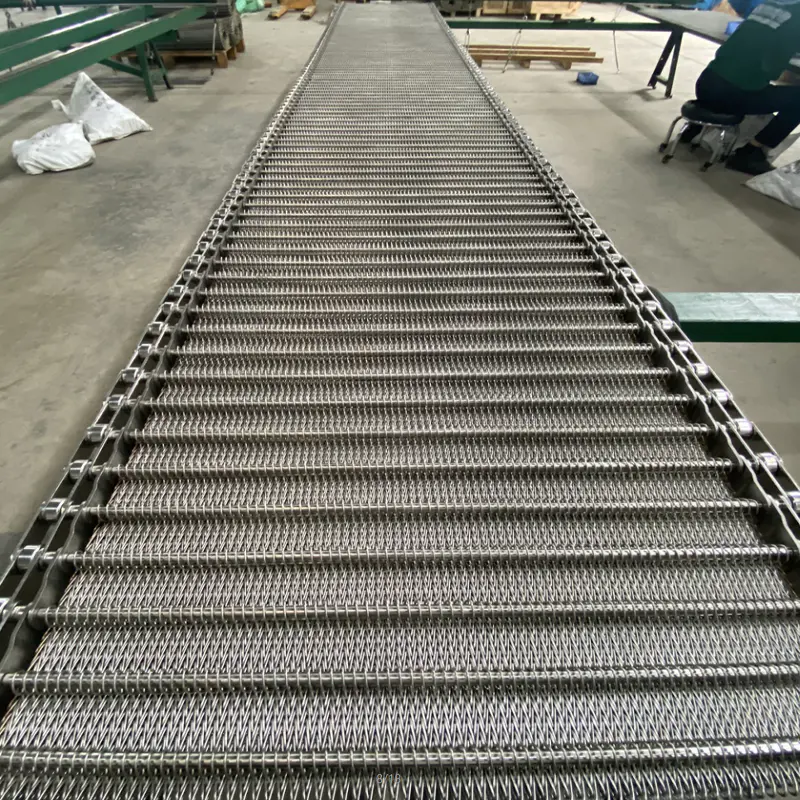 Automotive parts forging furnace mesh belt