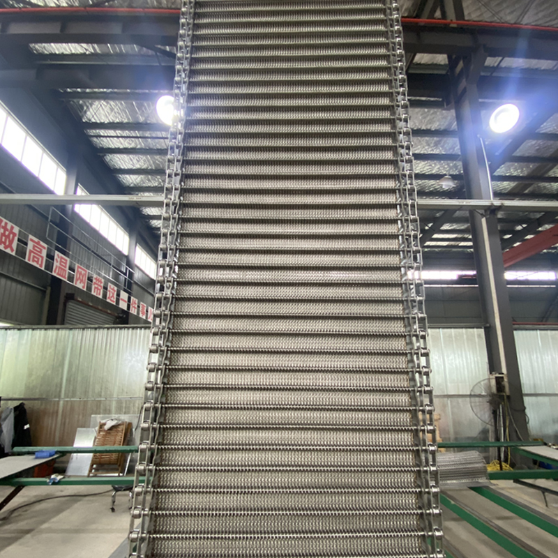 Mga bahagi ng rail transit forging furnace mesh belt