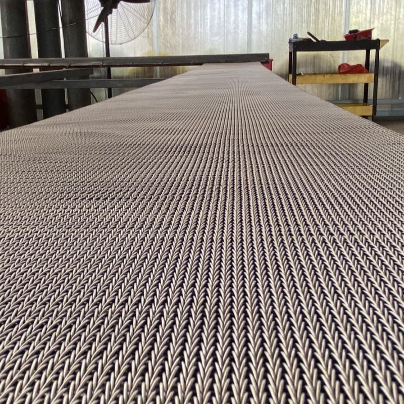 Spring quenching furnace mesh belt