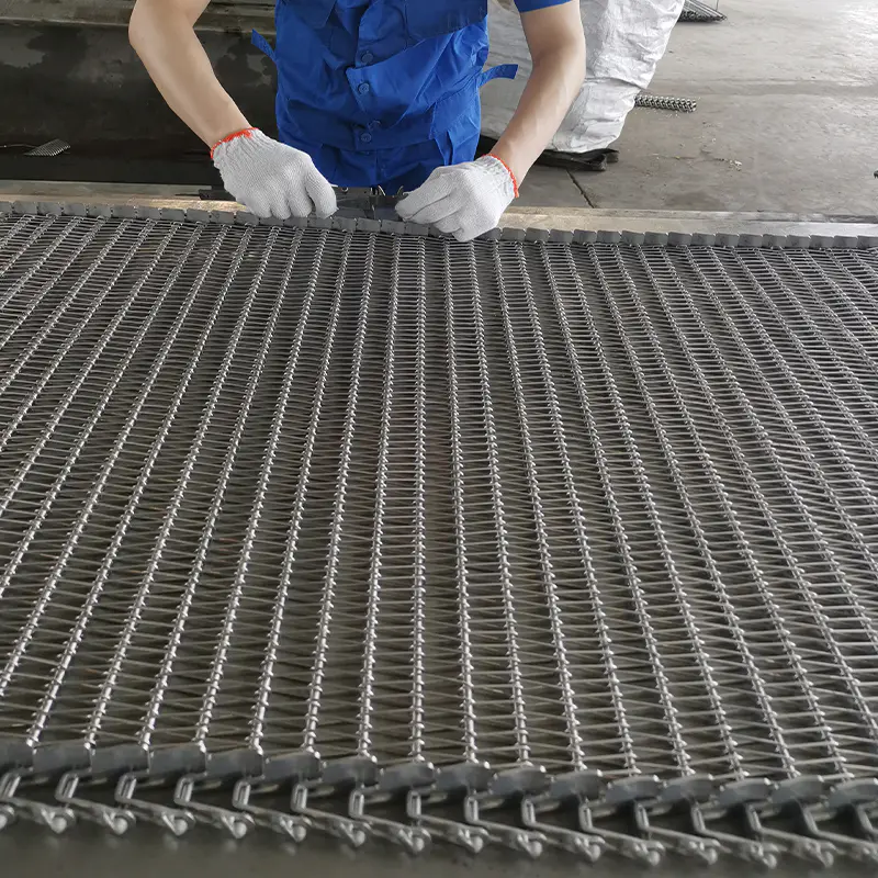 Aquatic product na mabilis na nagyeyelo na conveyor belt