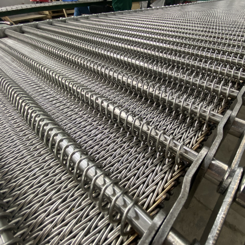 Fastener normalizing furnace mesh belt